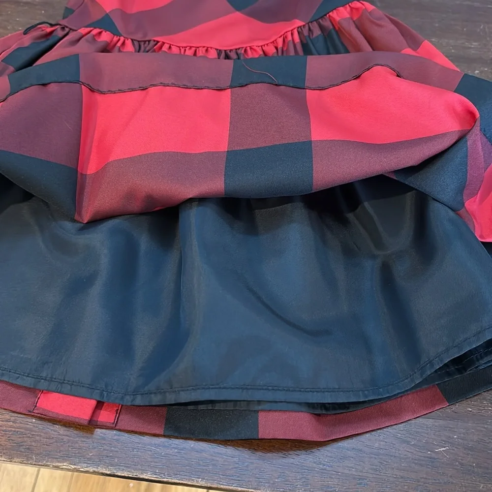 Ralph Lauren Kids Red‎ and Black Plaid Formal Dress